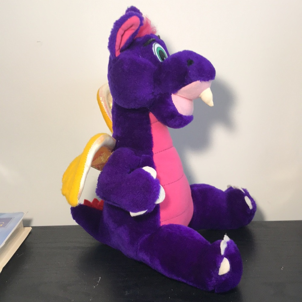 🛍️ SOLD IN BOGO!! Toy Works, Purple/Pink Flying Dragon WITH Sparkly Wings - Picture 4 of 6